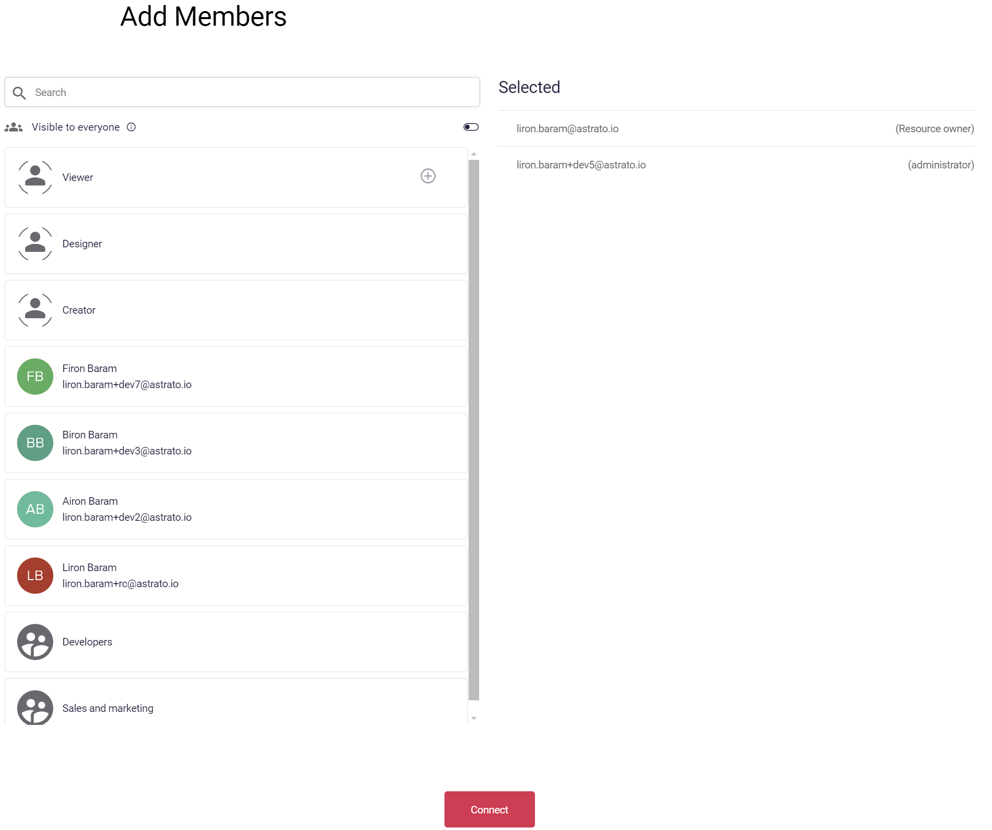 Astrato connect to ClickHouse User Access